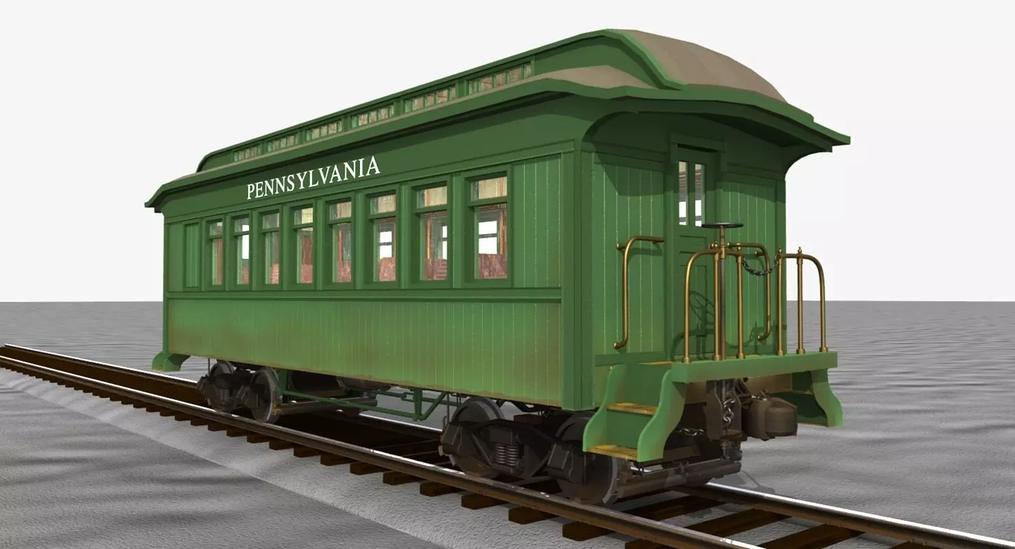 PRR Passenger Car 3D model