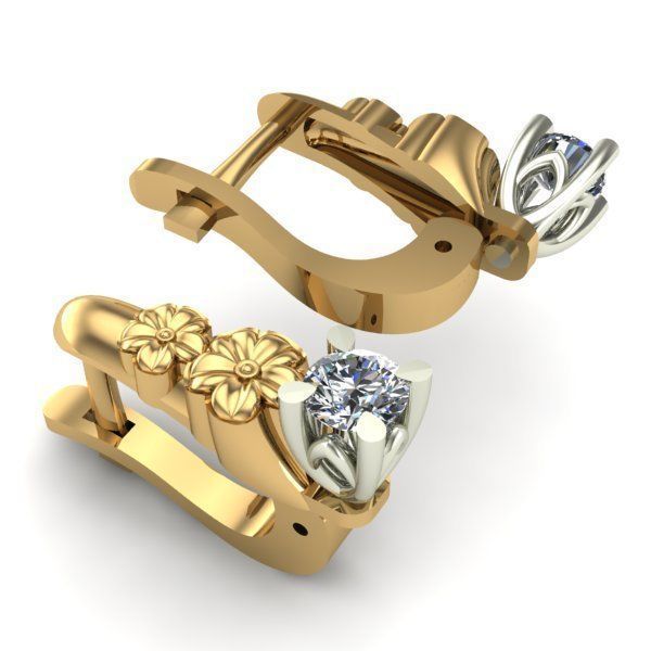 WOMEN EARRINGS 3D print model_2