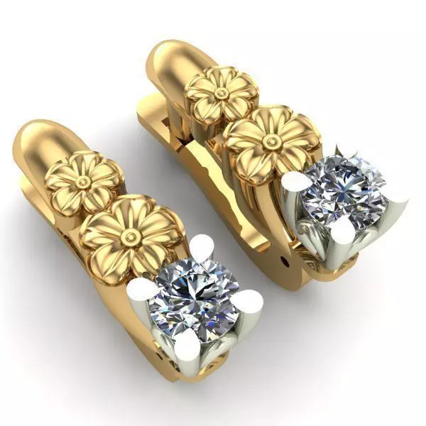 WOMEN EARRINGS 3D print model_0