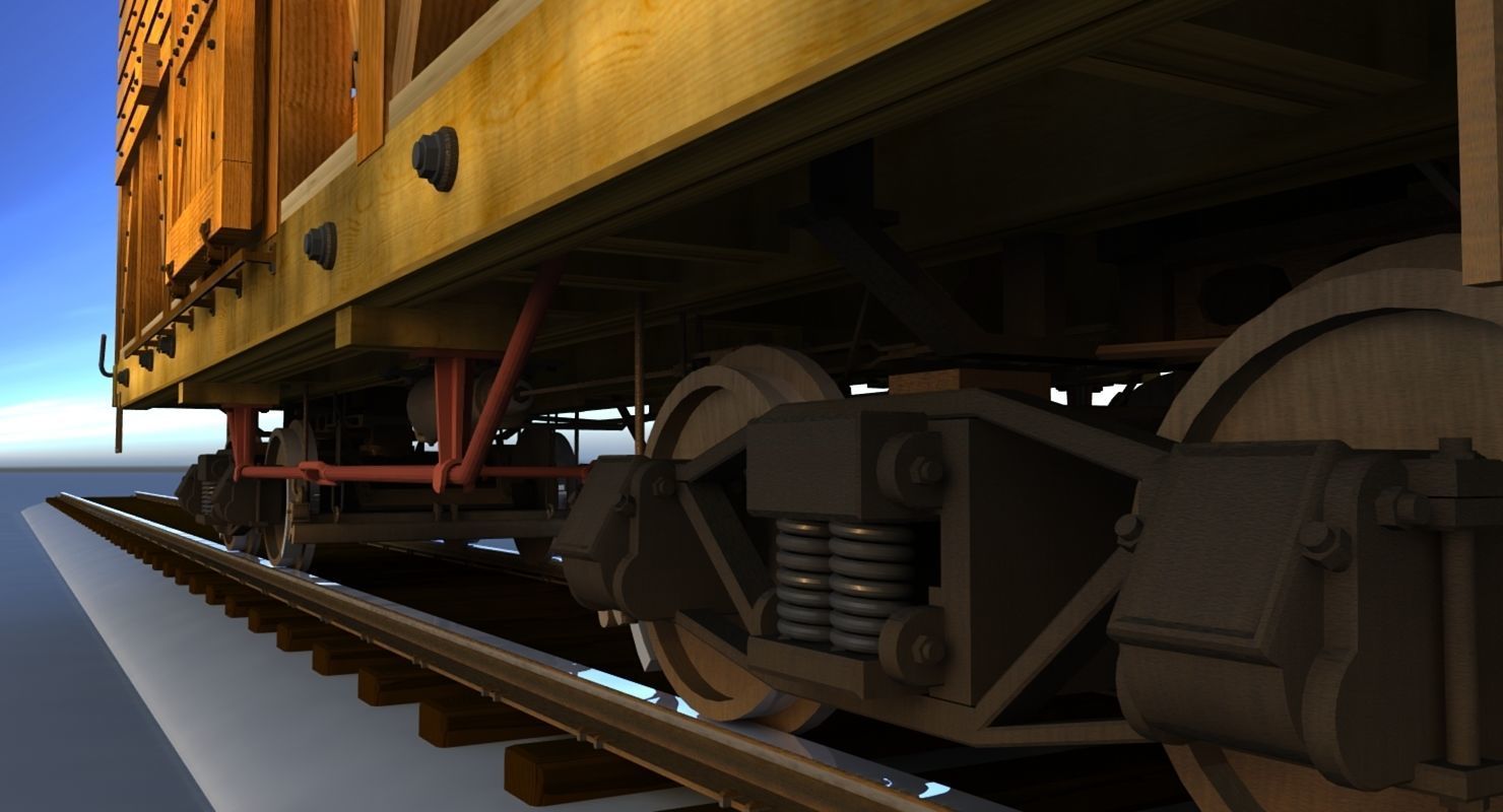 PRR Stock Car  3D model_6