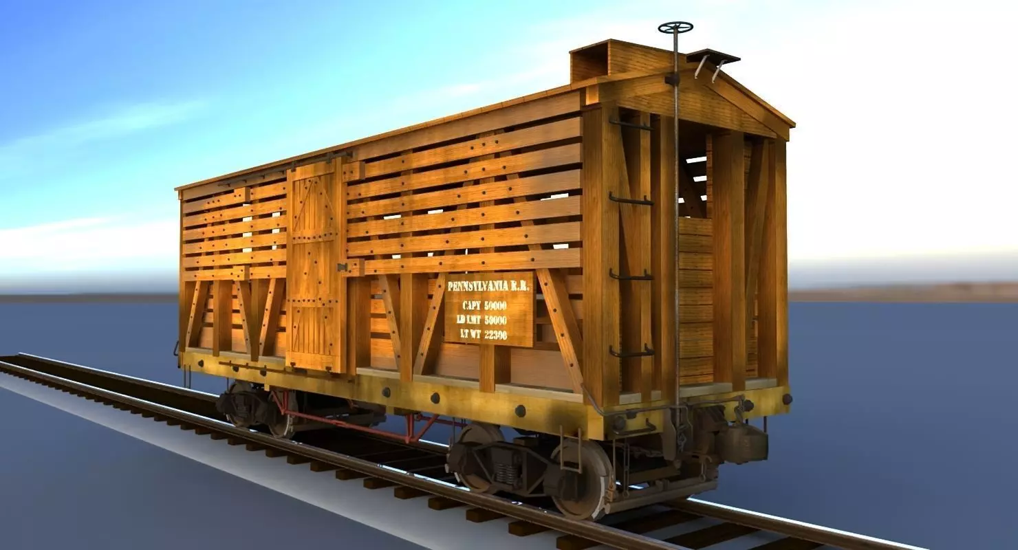 PRR Stock Car  3D model_0