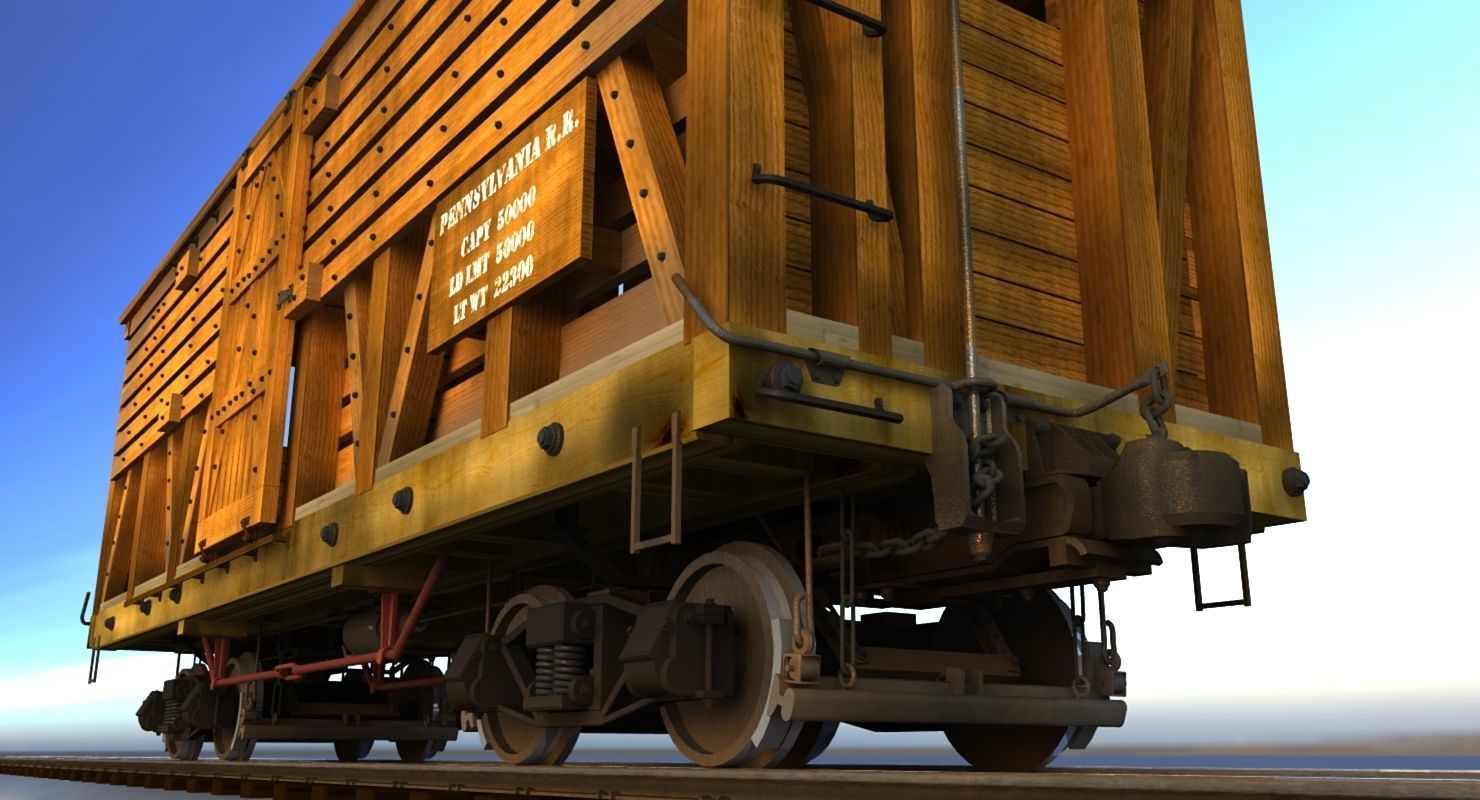 PRR Stock Car  3D model_4