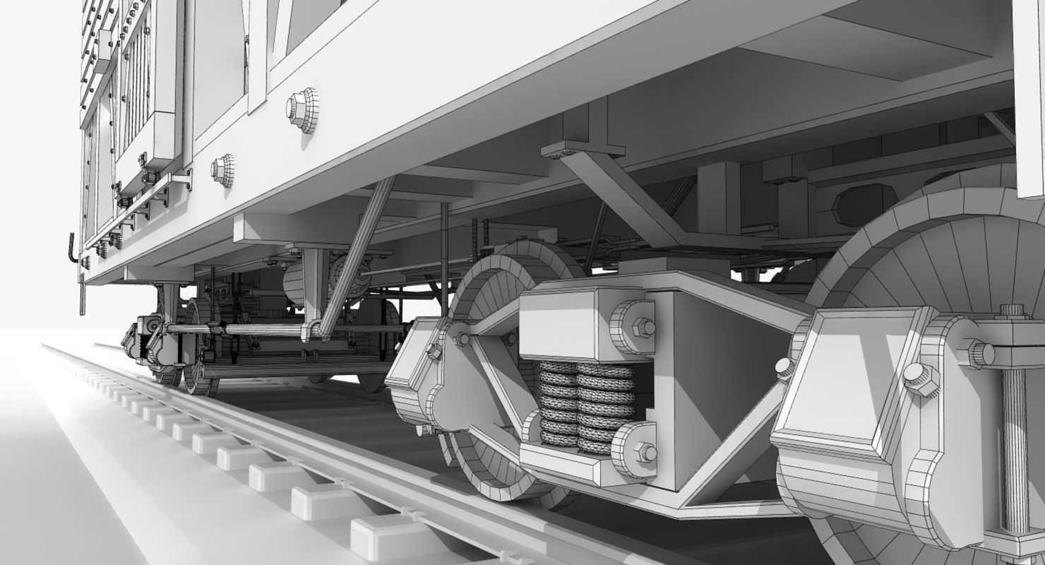 PRR Stock Car  3D model_7