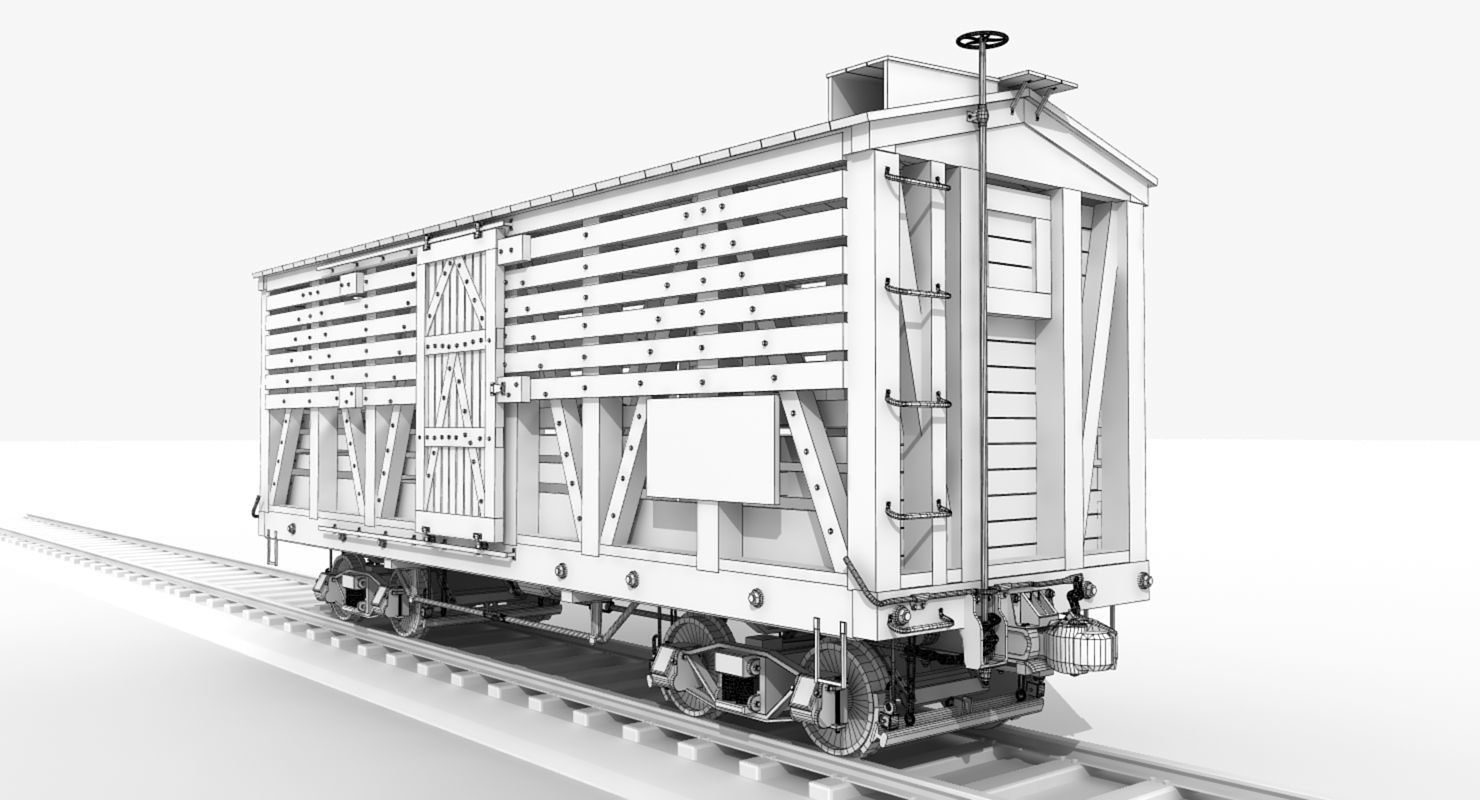 PRR Stock Car  3D model_1