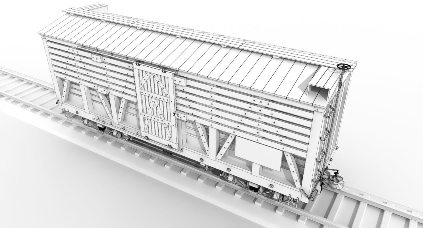 PRR Stock Car  3D model_3