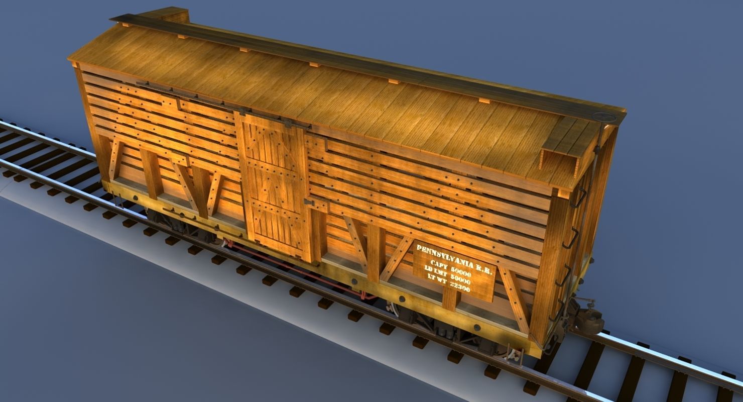 PRR Stock Car  3D model_2