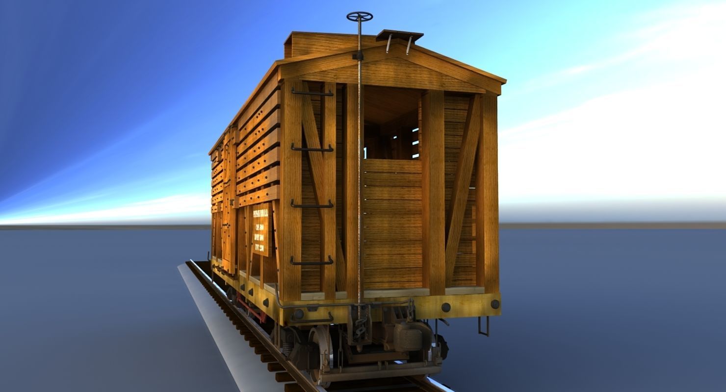 PRR Stock Car  3D model_8