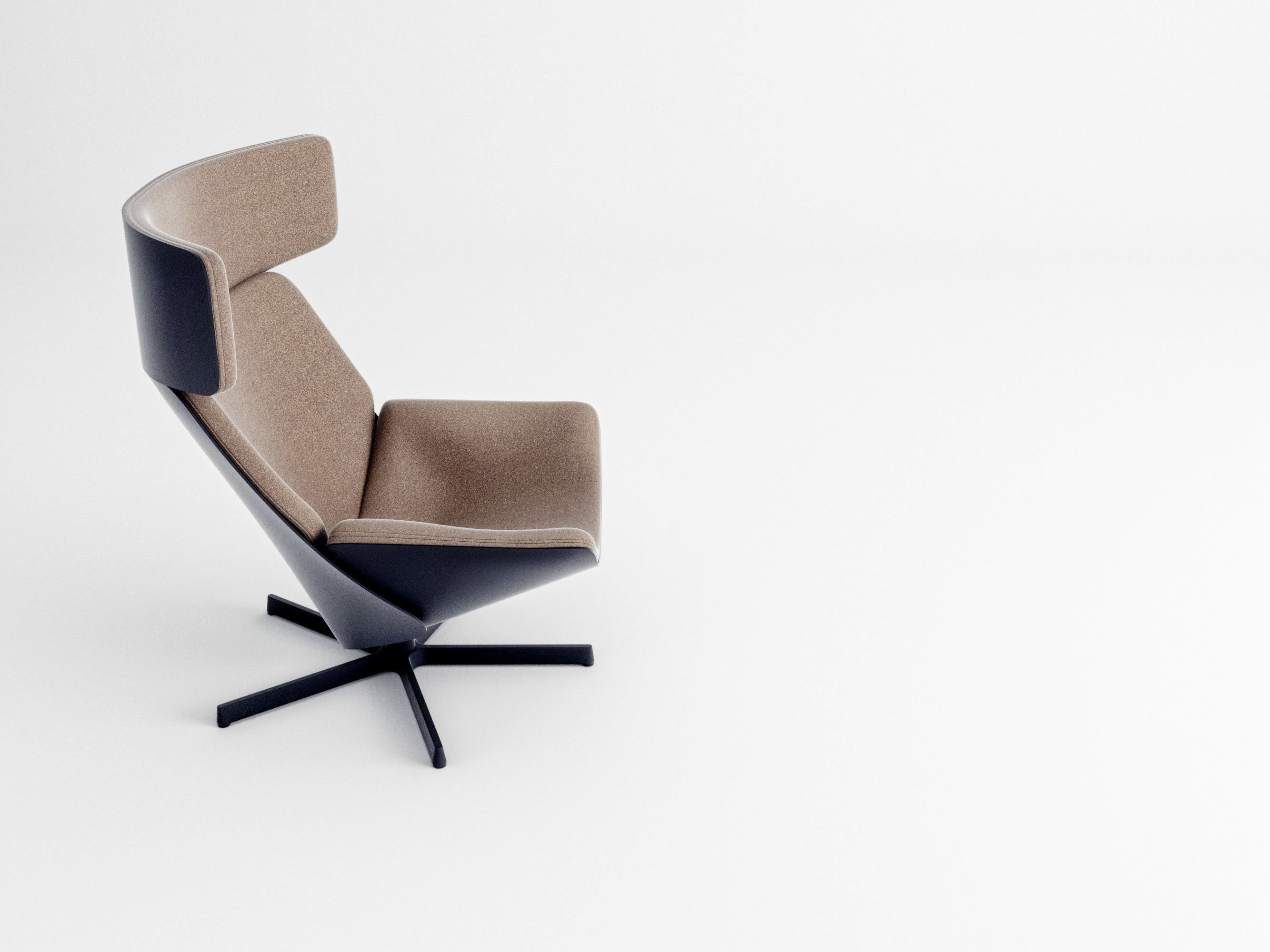 Almora armchair 3D model_2