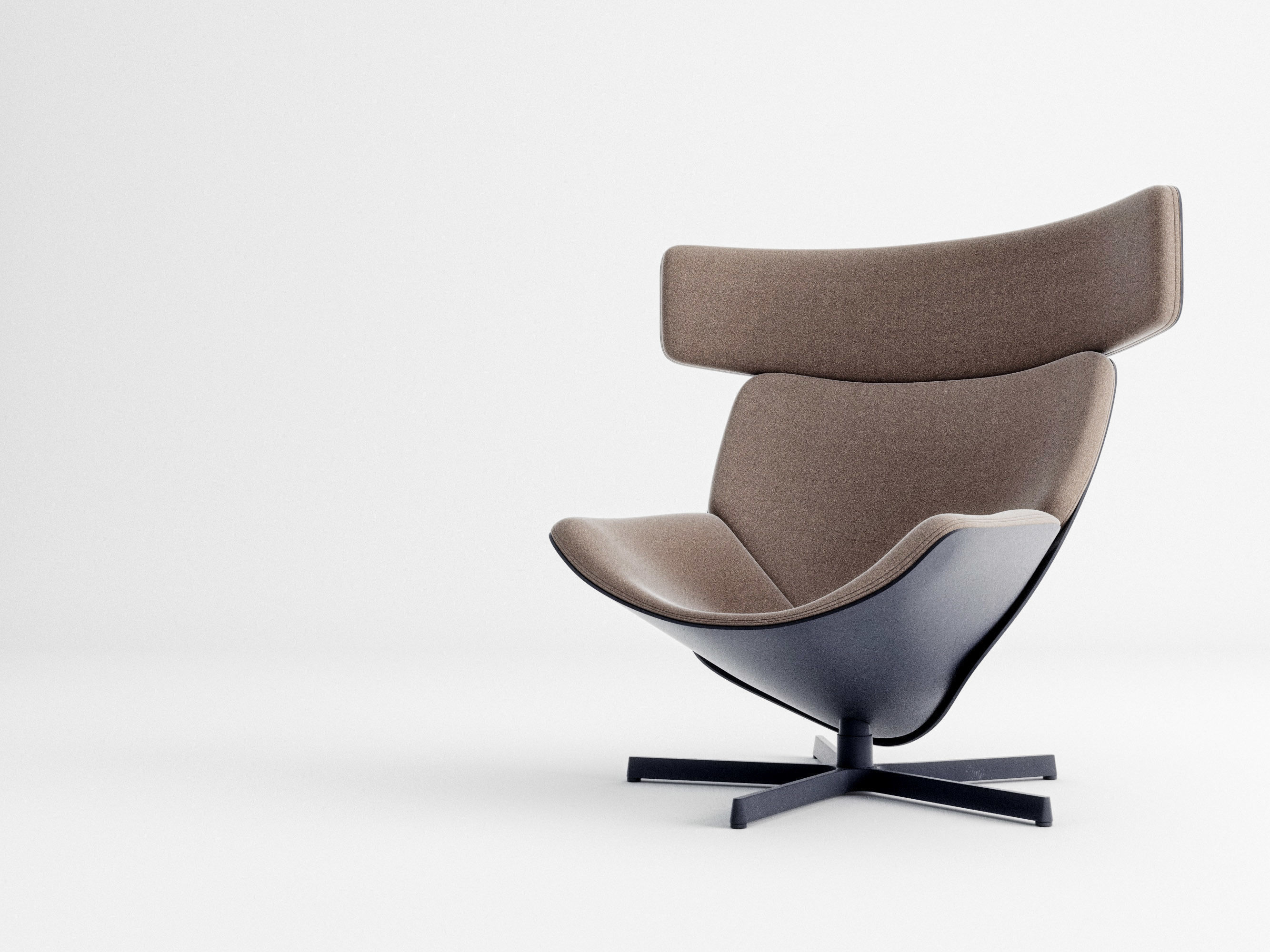 Almora armchair 3D model_3