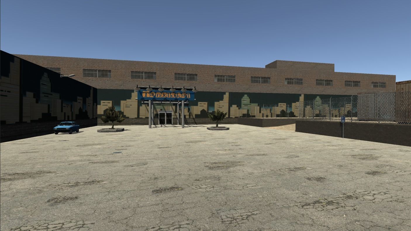 Industrial Area Racing Track Low-poly 3D model_4