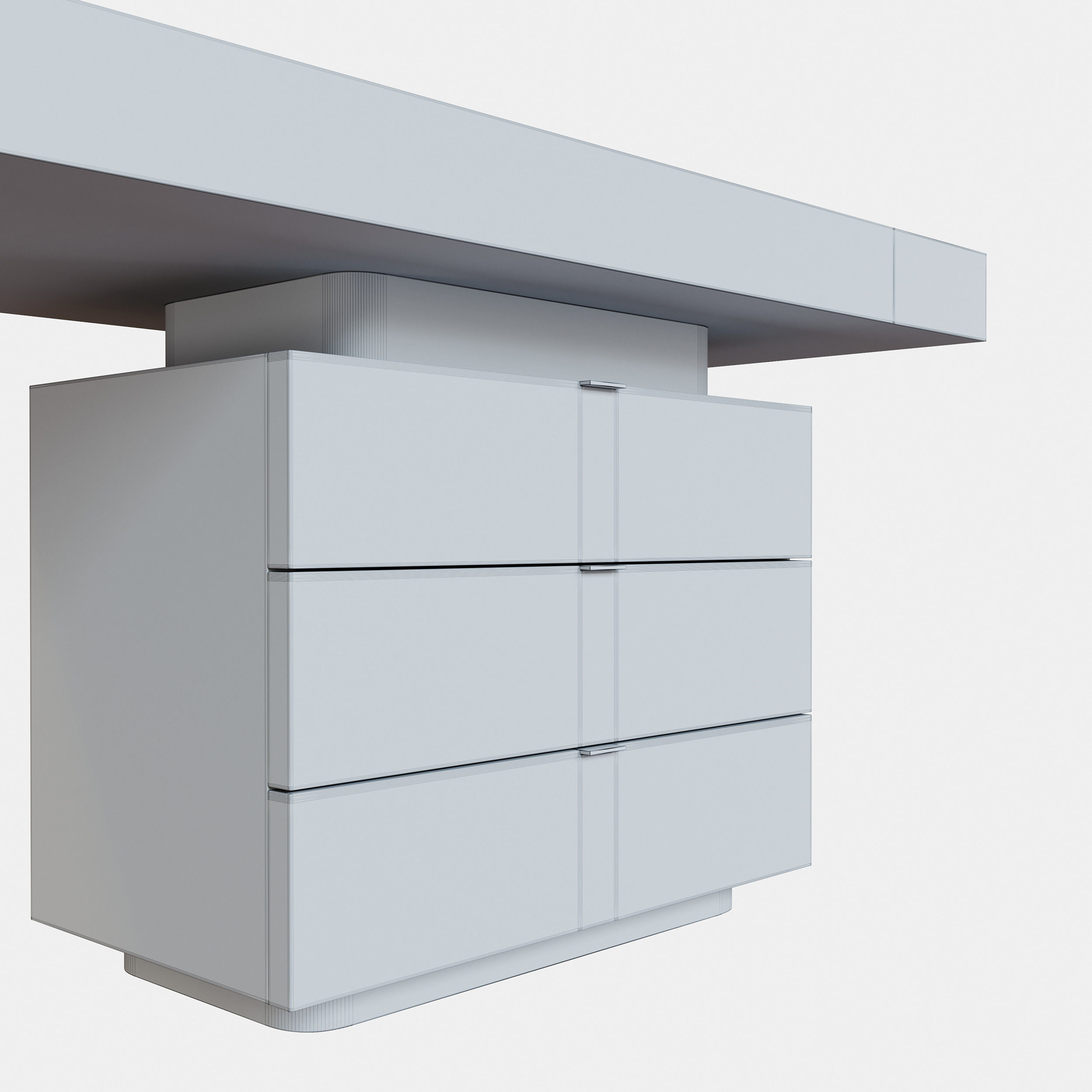 Minotti Carson Writing Desk 3D model_6