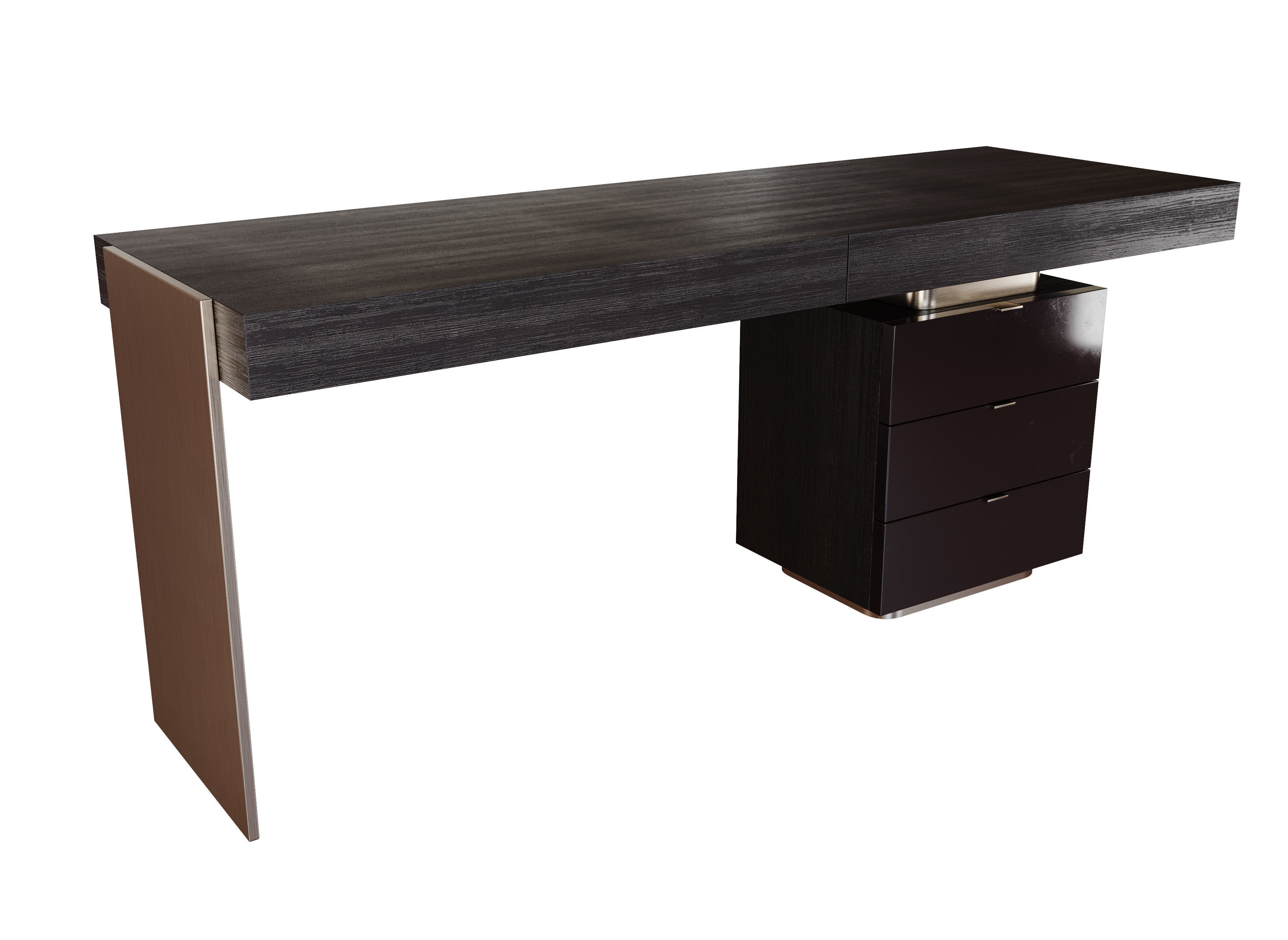 Minotti Carson Writing Desk 3D model_2