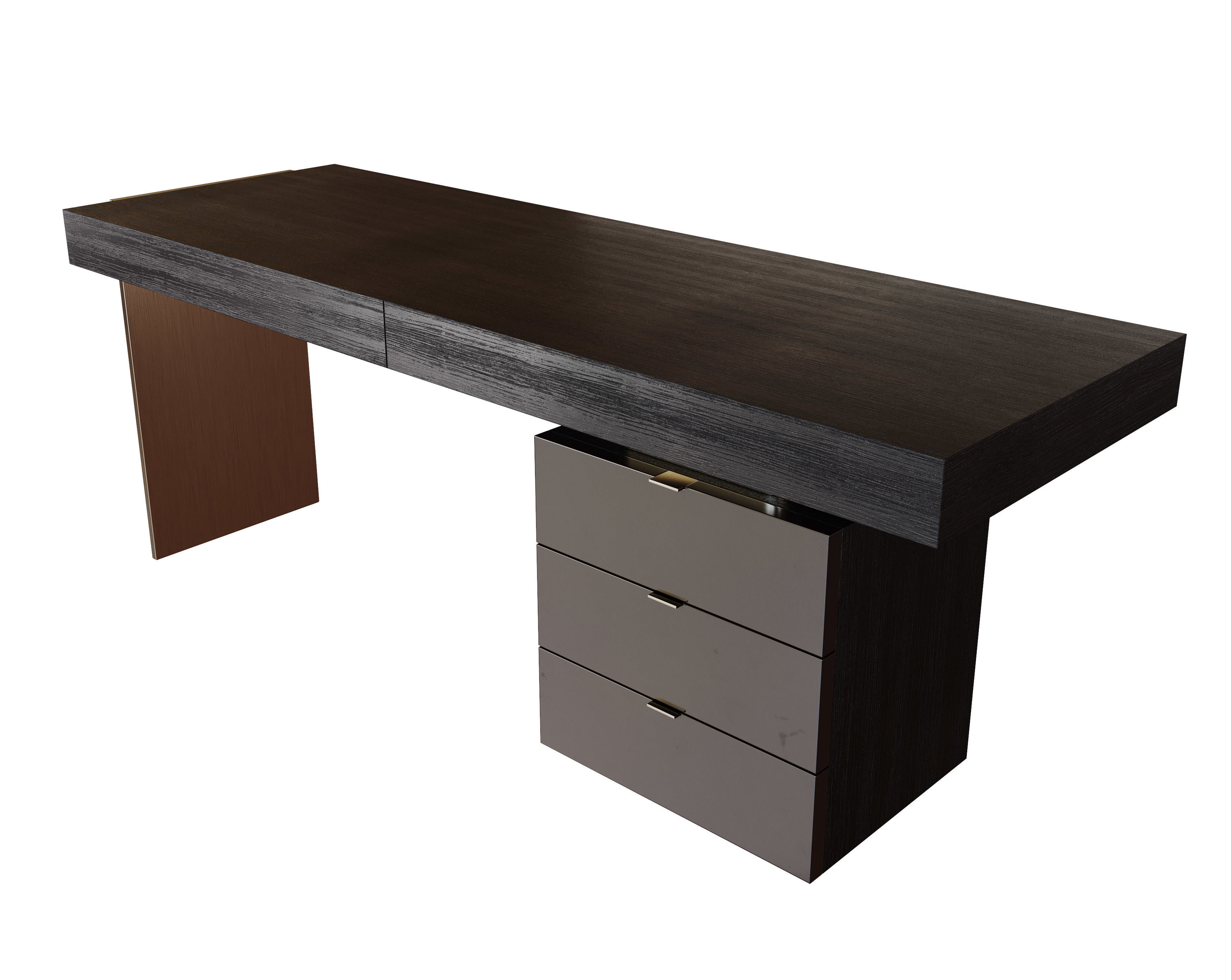 Minotti Carson Writing Desk 3D model_3