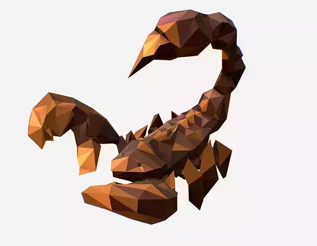 Scorpion - Brown Scorpio Animated Low Poly Art