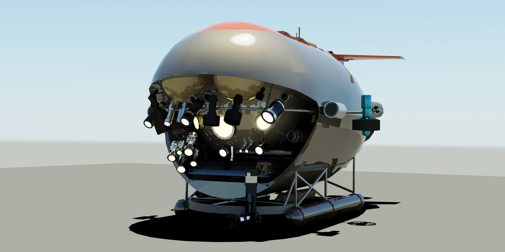 MIR Type russian sub 3D model_2