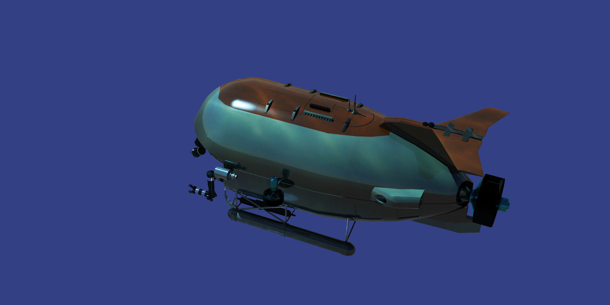 MIR Type russian sub 3D model_11