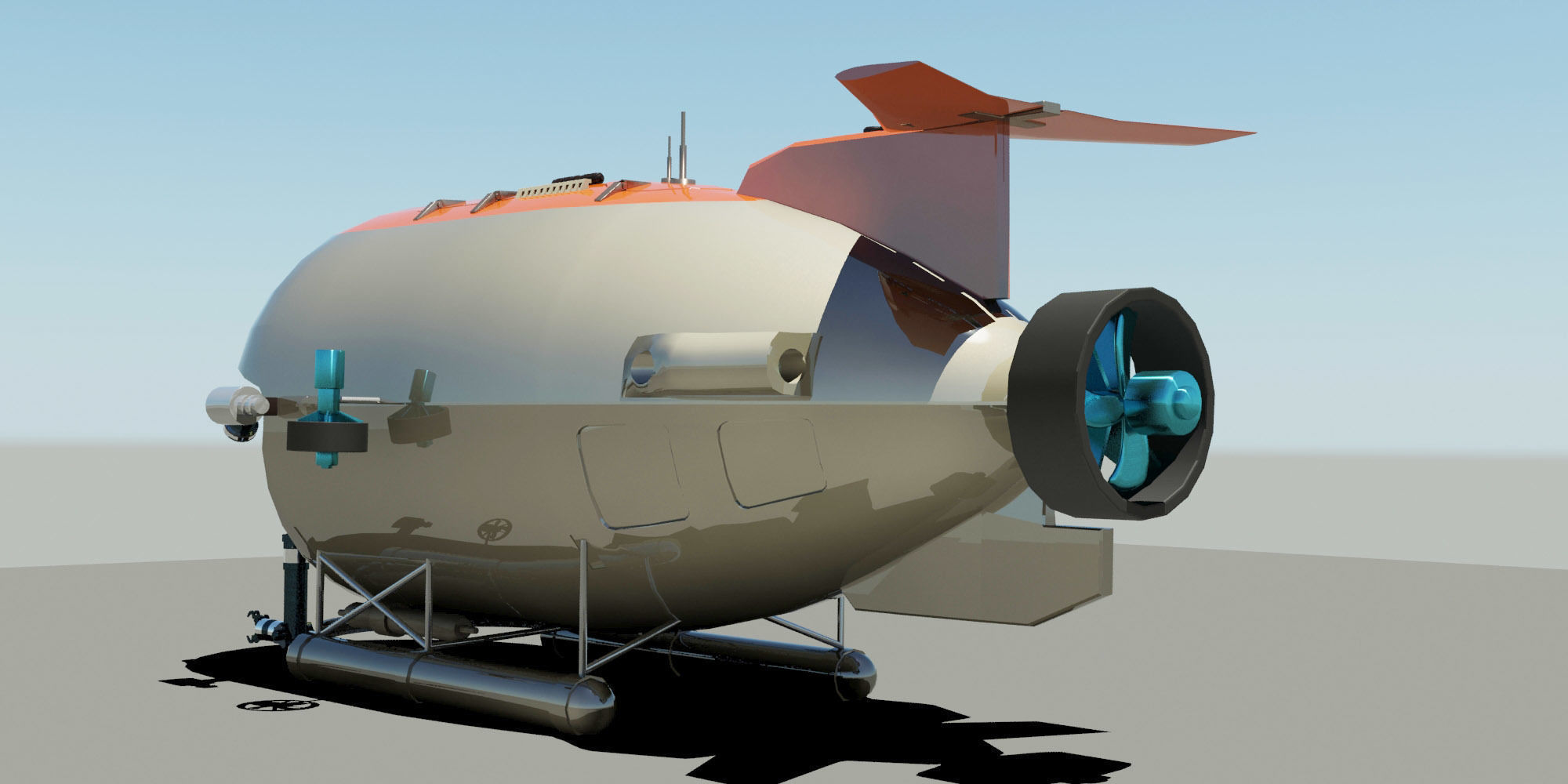 MIR Type russian sub 3D model_3