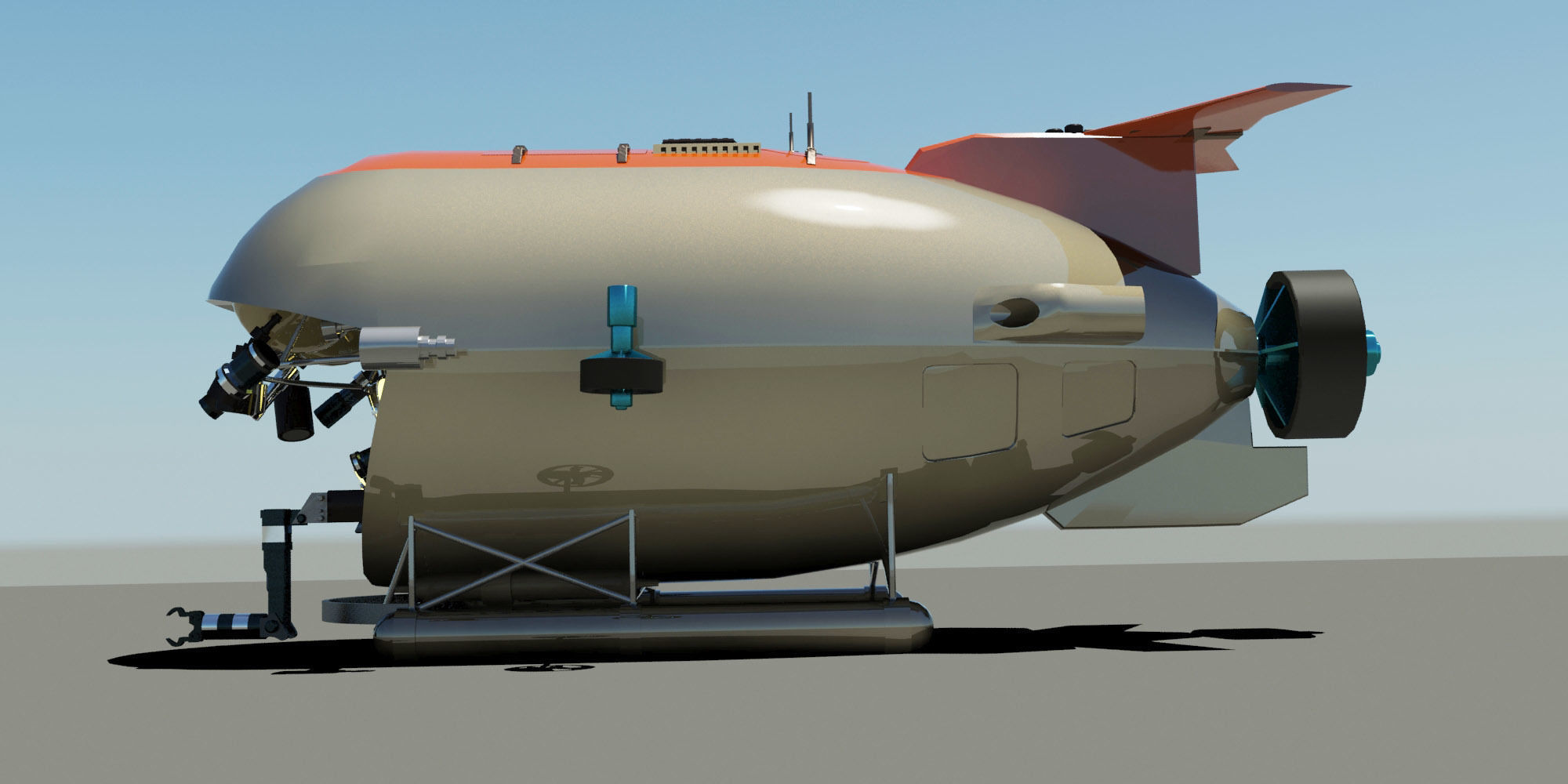 MIR Type russian sub 3D model_1