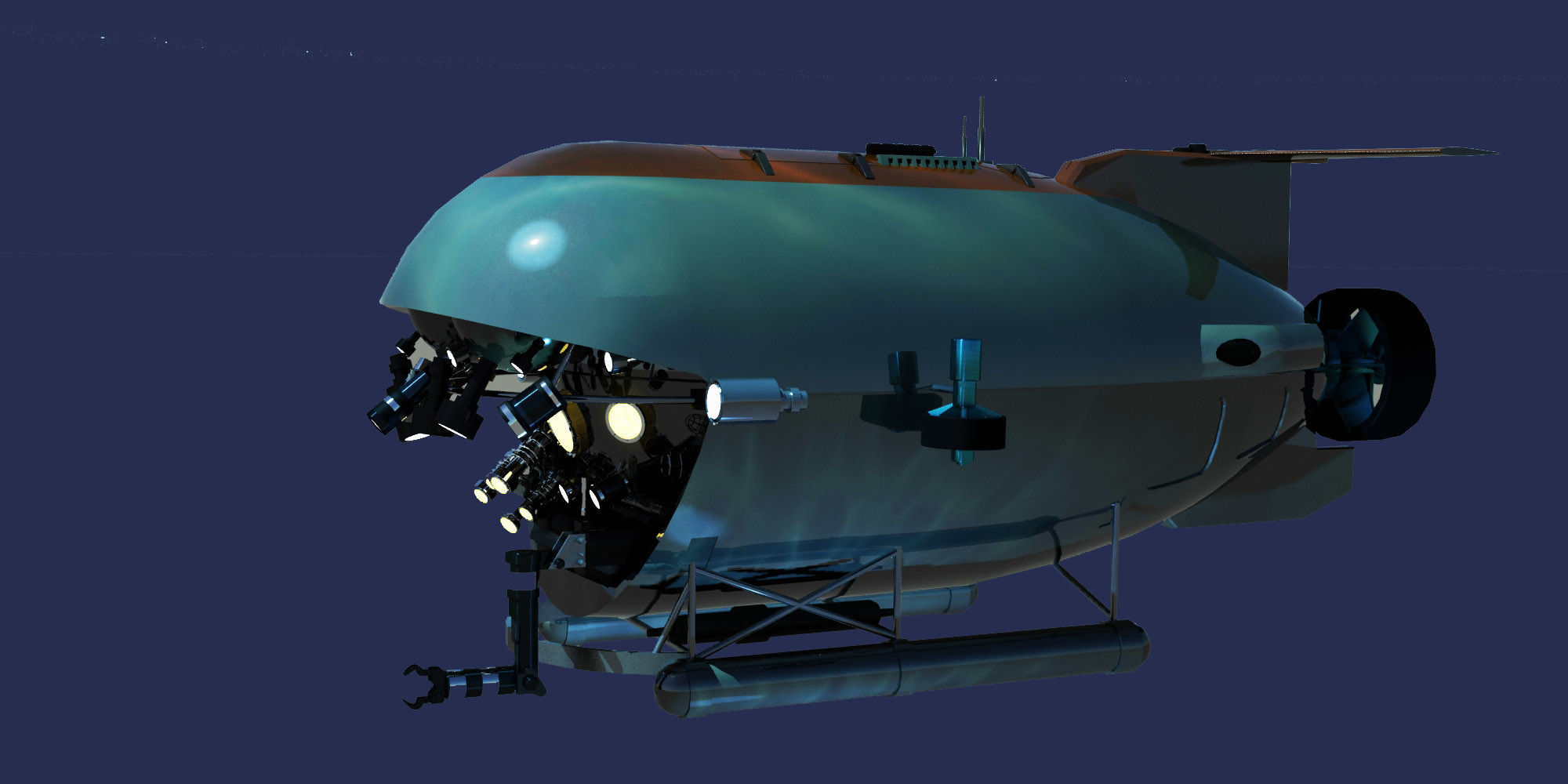 MIR Type russian sub 3D model_9