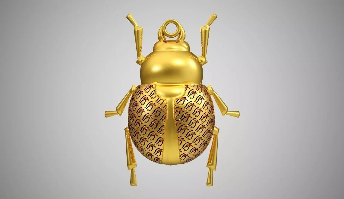 Scarab Necklace 3D print model