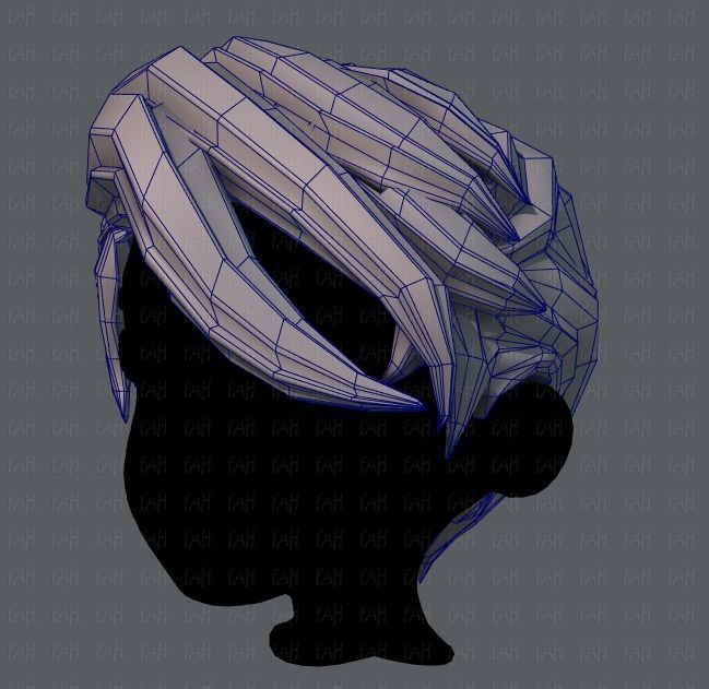 3D Hair style for boy V06 Low-poly 3D model_32