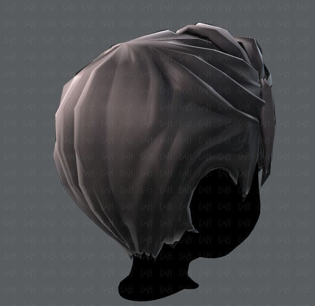 3D Hair style for boy V06 Low-poly 3D model_20