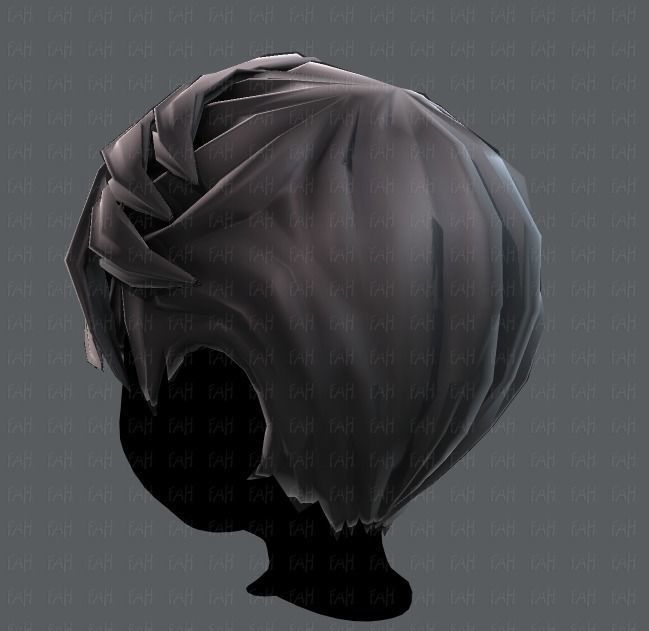 3D Hair style for boy V06 Low-poly 3D model_22