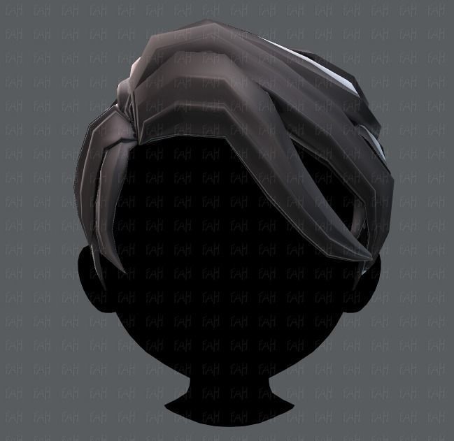 3D Hair style for boy V06 Low-poly 3D model_17