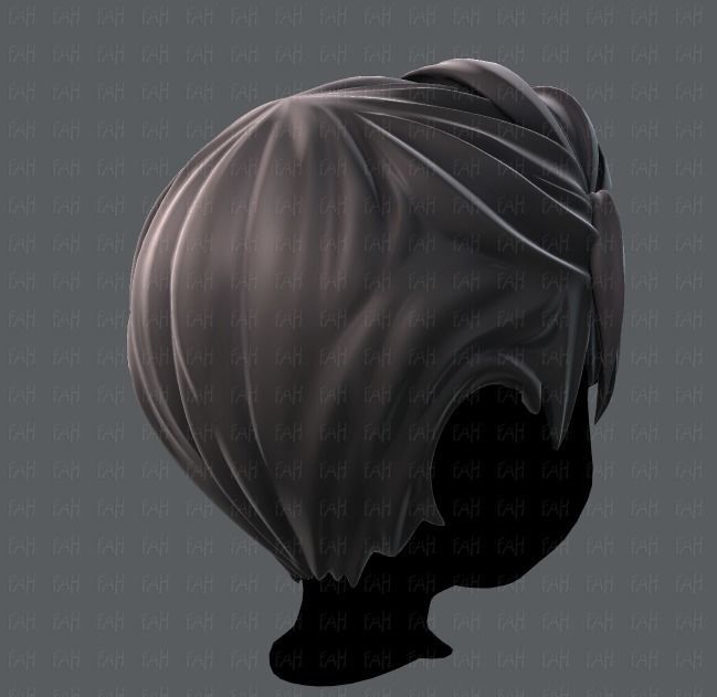 3D Hair style for boy V06 Low-poly 3D model_4