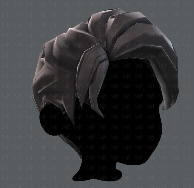 3D Hair style for boy V06 Low-poly 3D model_18