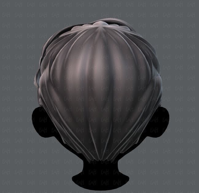 3D Hair style for boy V06 Low-poly 3D model_5