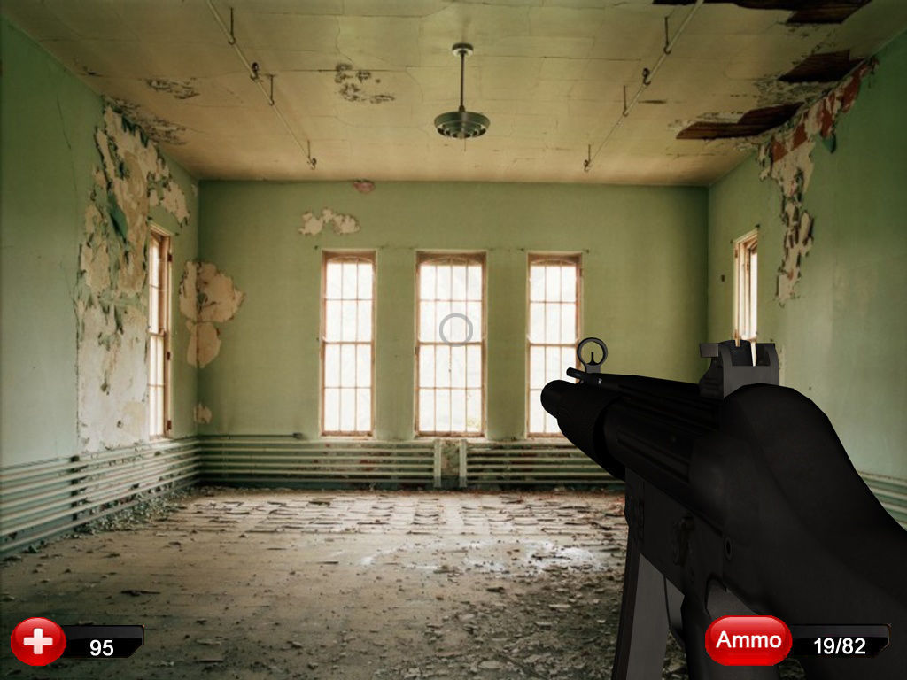 MP5-SD gun on concrete wall Low-poly 3D model_9