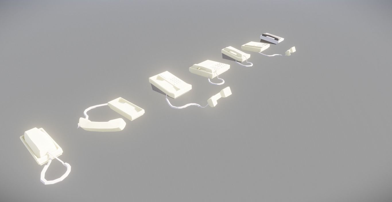 7 Telephone models Revit 2015 3D model_5