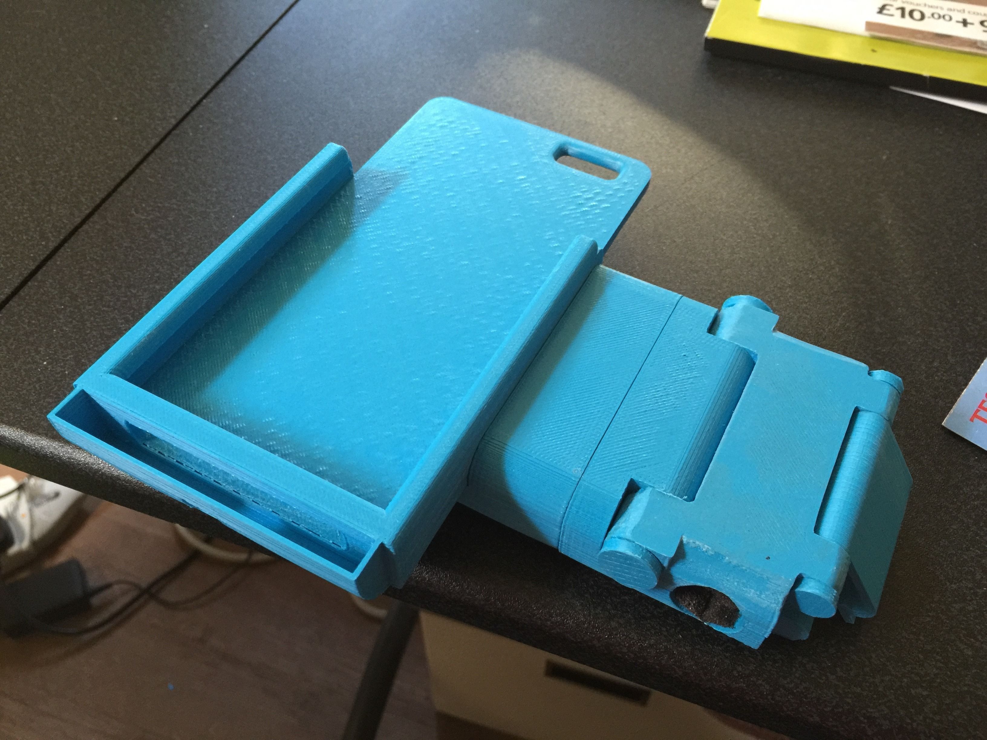 Snap-Clip iPhone 6 Plus Microphone Stand Mount 3D print model_2