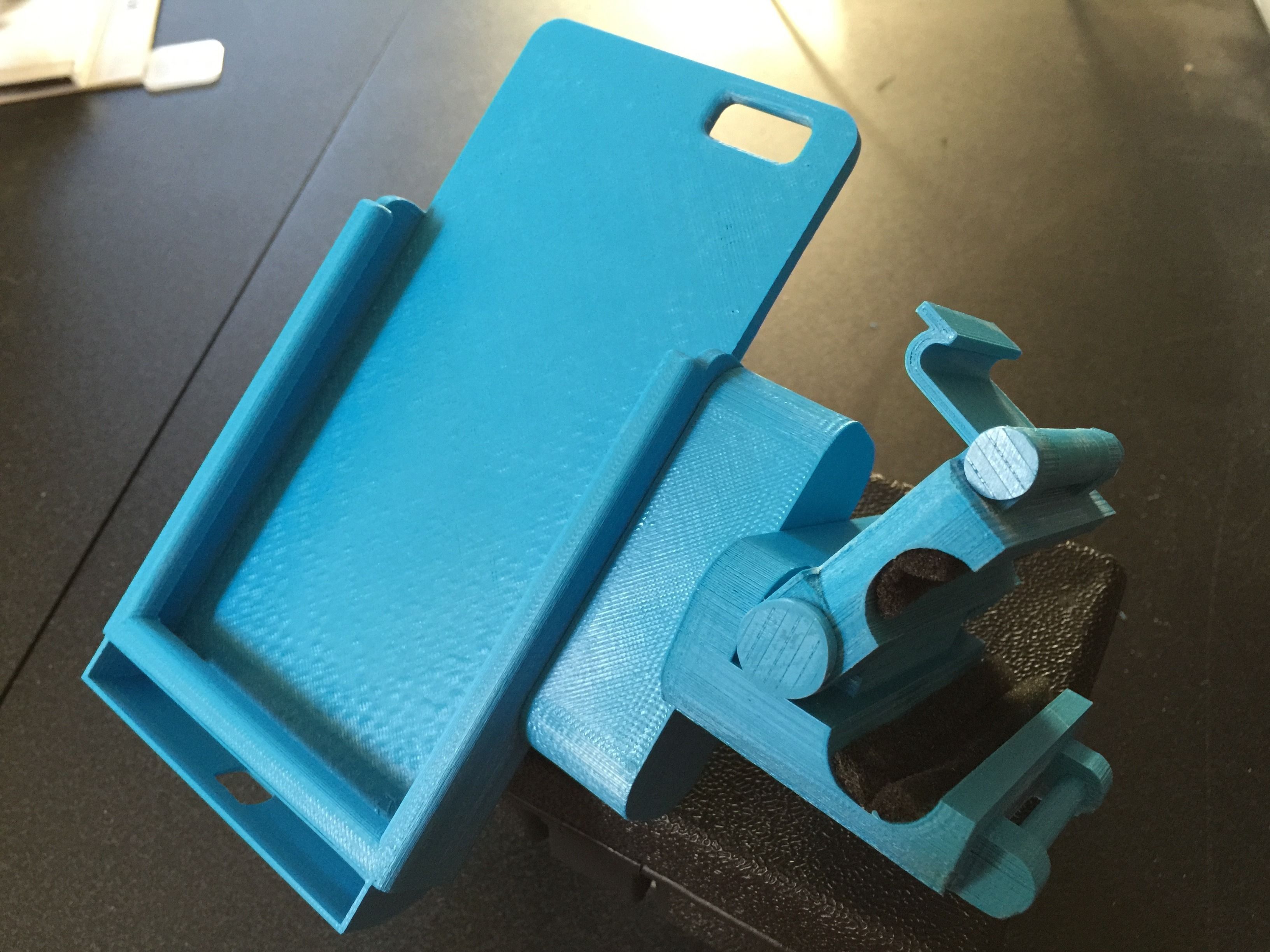 Snap-Clip iPhone 6 Plus Microphone Stand Mount 3D print model_3