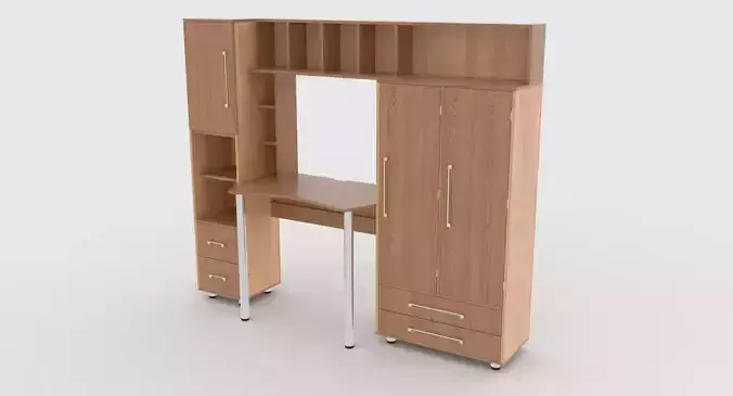 computer desk wall 4