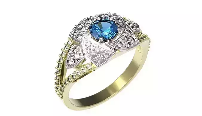 Gold rings with diamonds 23