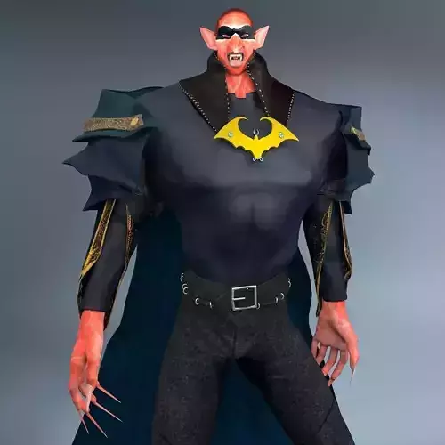 Vampire Man Low-poly 3D model