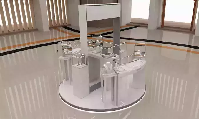 In store jewelry kiosk