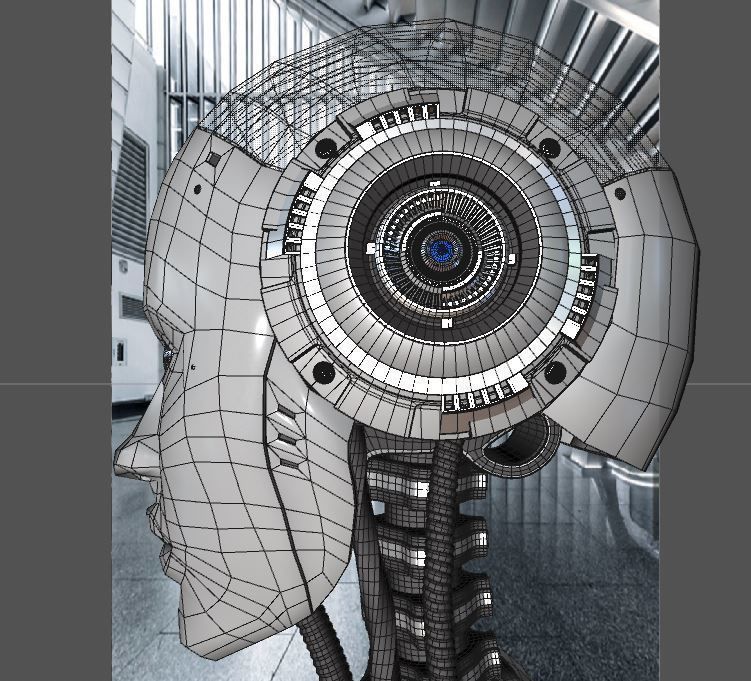 Artificial Intelligence AI robot 3D model_12