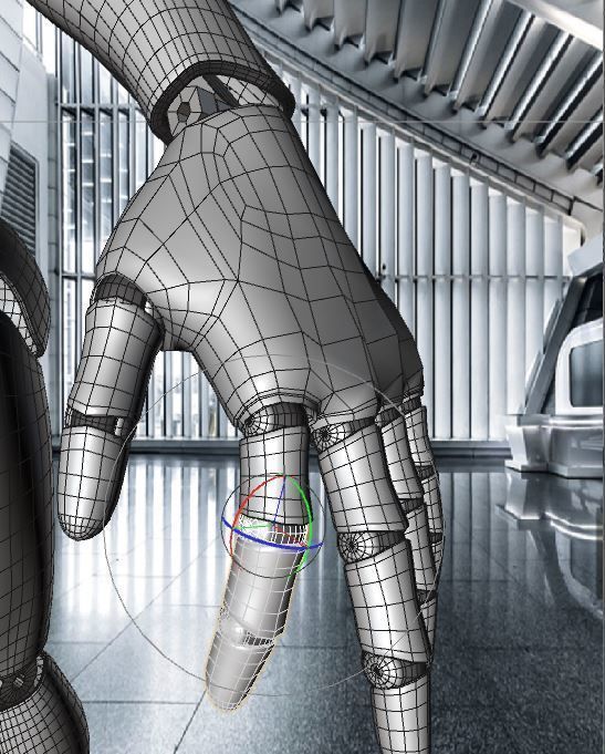 Artificial Intelligence AI robot 3D model_13