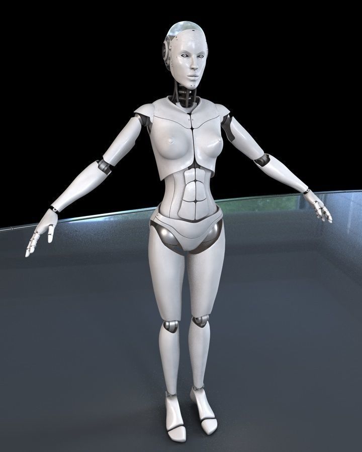 Artificial Intelligence AI robot 3D model_7