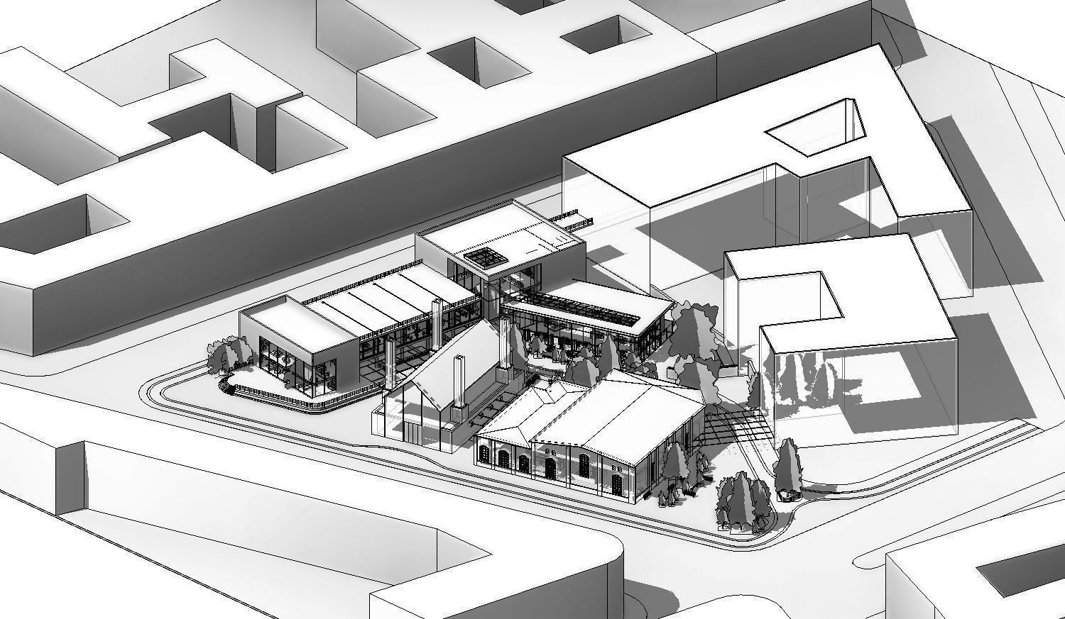 Community Center in Berlin - Moabit Street 3D model_1