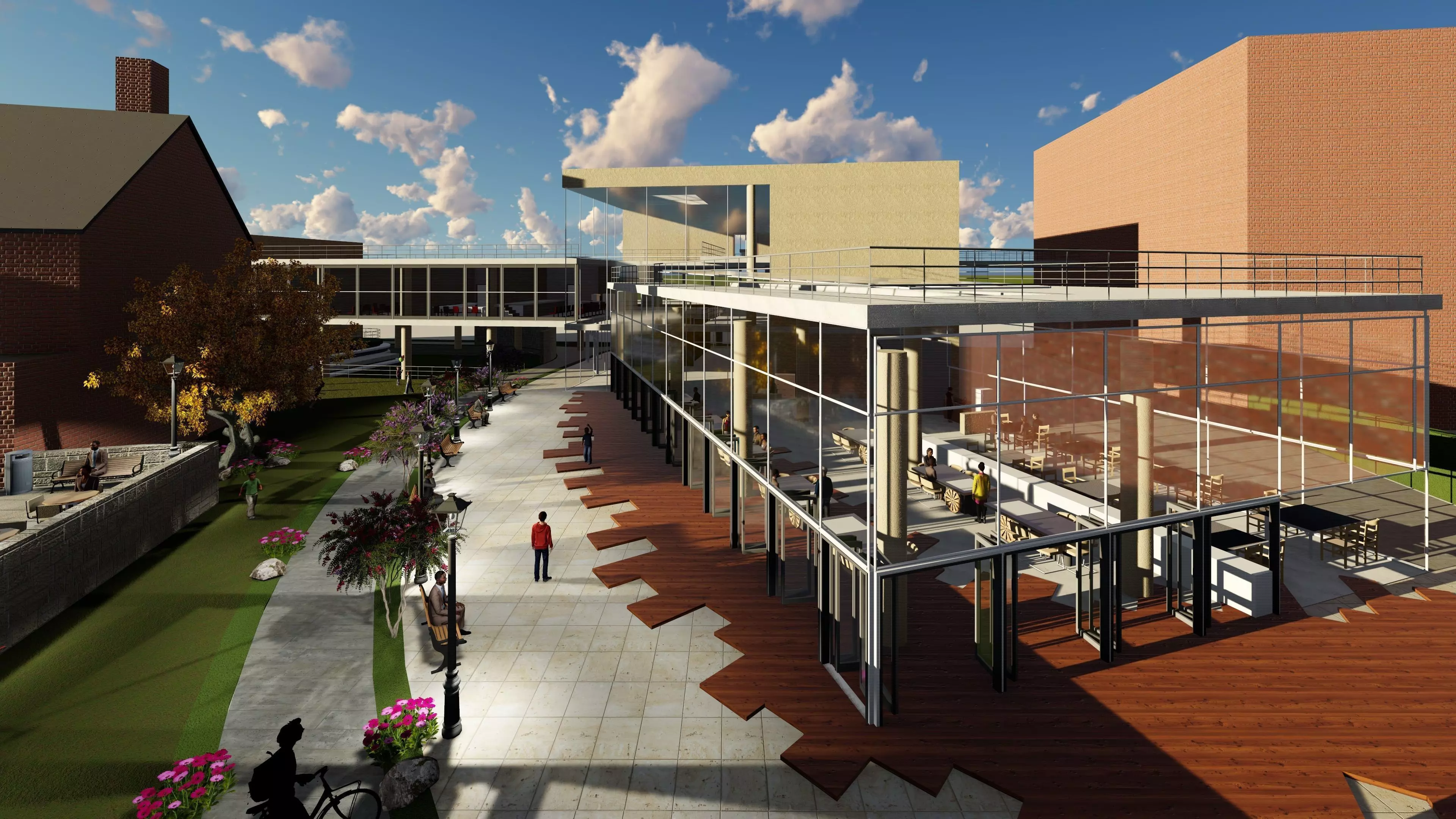 Community Center in Berlin - Moabit Street 3D model_0