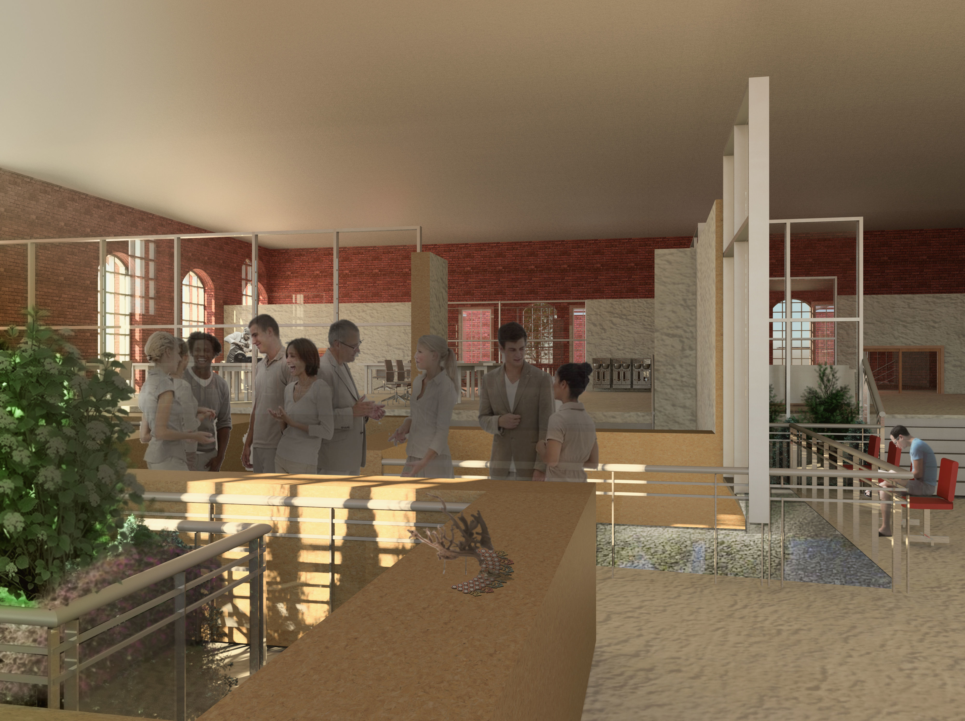 Community Center in Berlin - Moabit Street 3D model_7