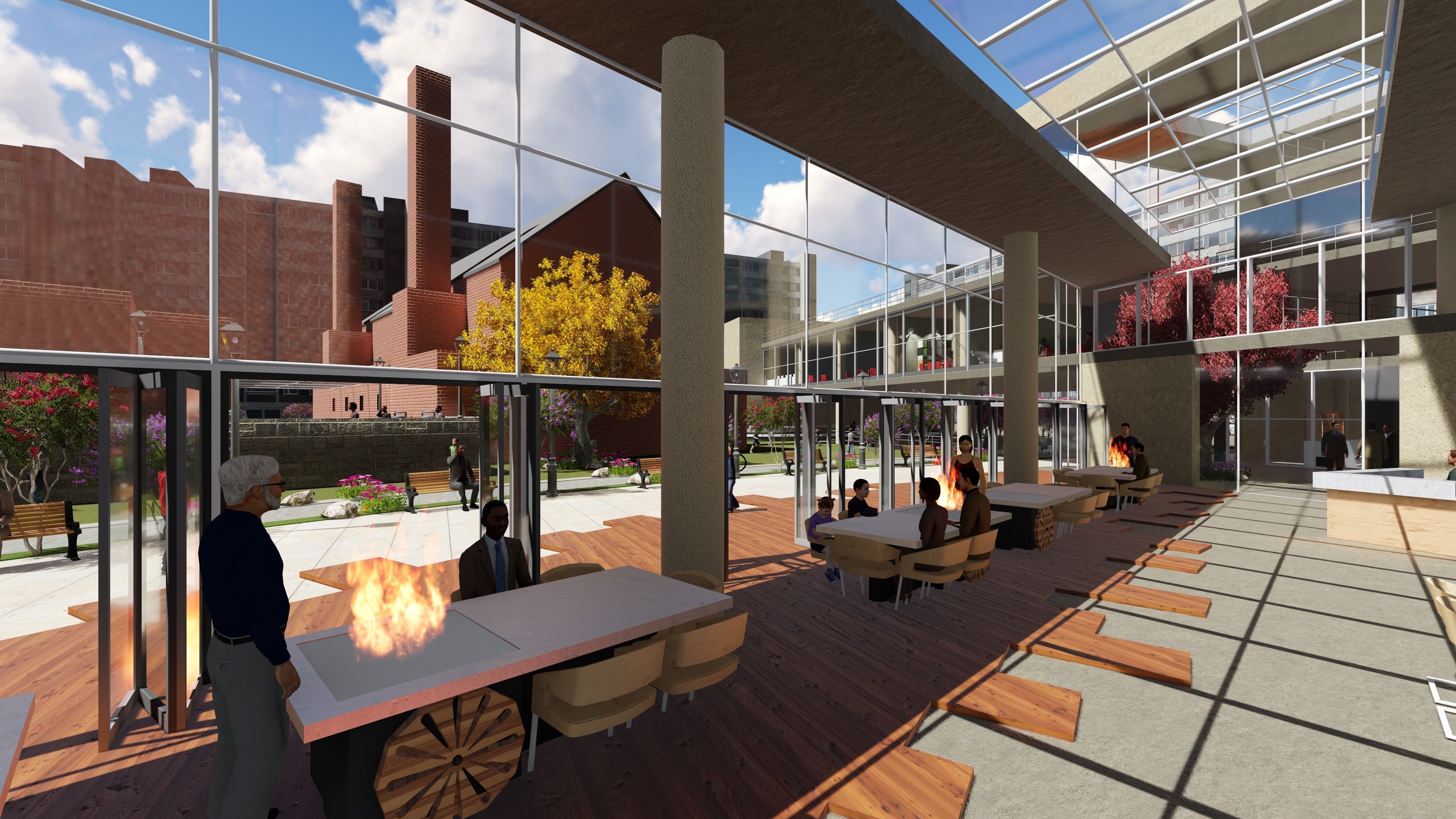 Community Center in Berlin - Moabit Street 3D model_4