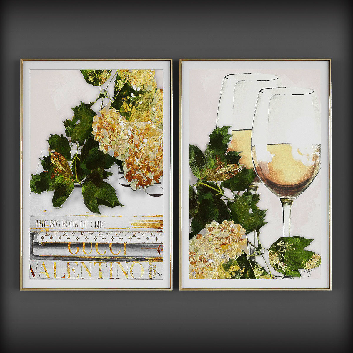  Picture Frames Low-poly 3D model_1