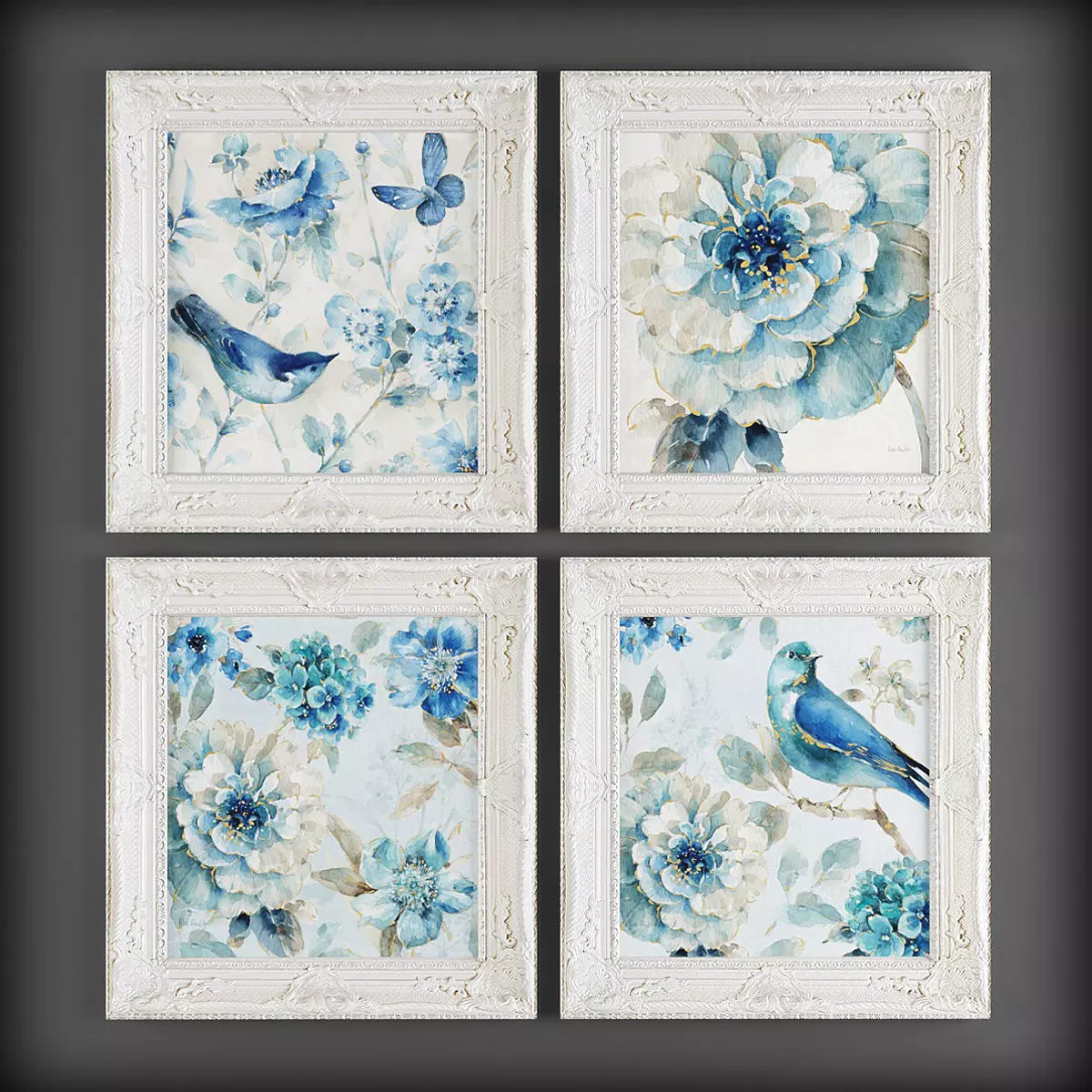 Picture Frames Low-poly 3D model_0