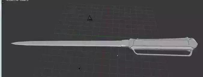 extreme low poly simple blade