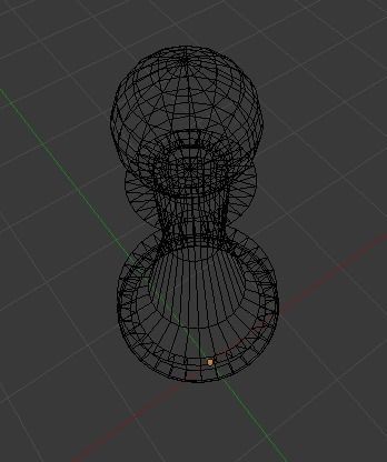 Chess pawn Low-poly 3D model_2